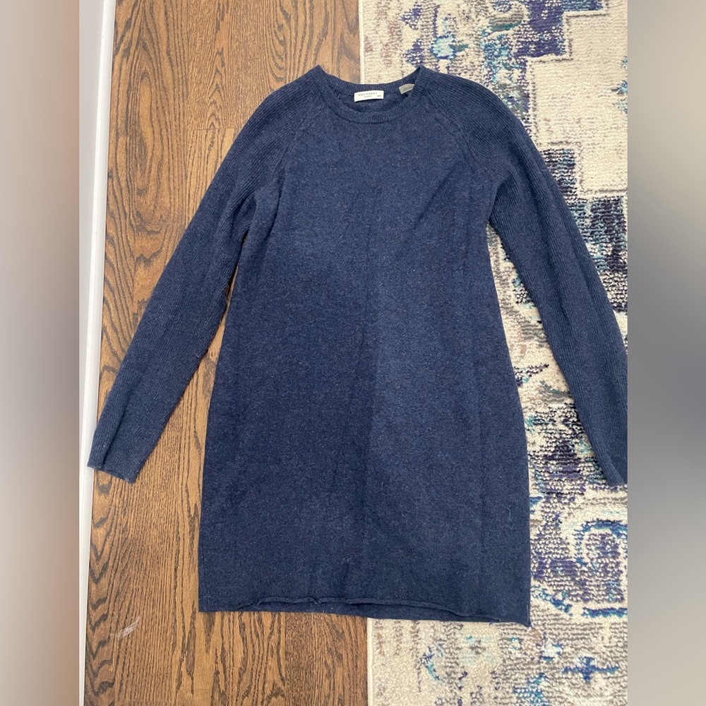 Equipment Dark Blue Sweater Dress